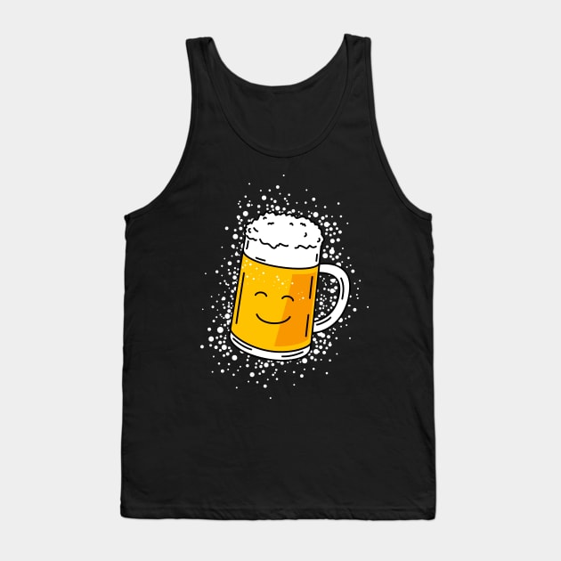 Happy beer mug Tank Top by hyperactive